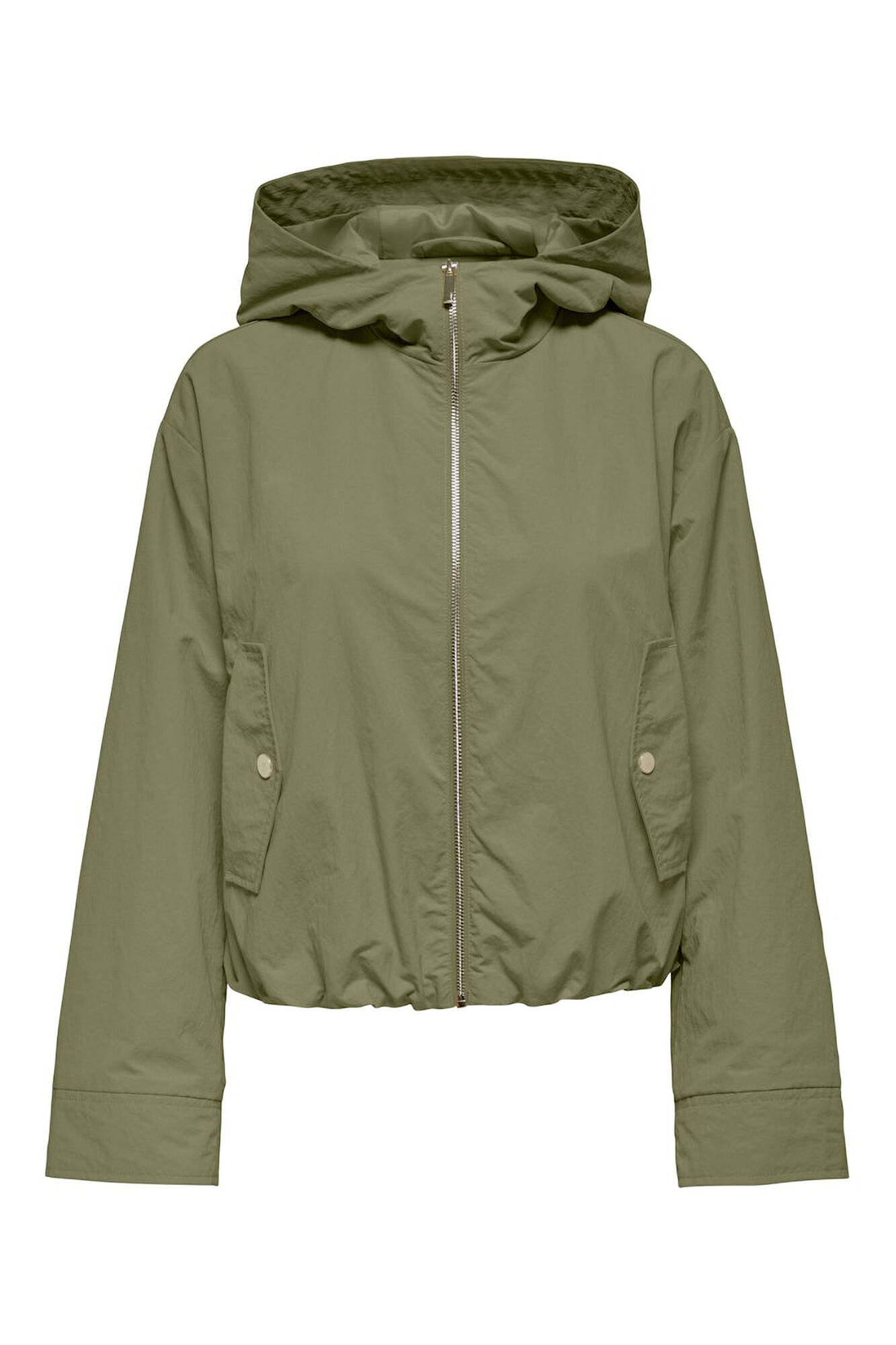 Only Chaqueta corta con capucha caf&eacute;