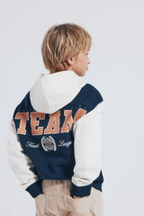 Springfield Kids Sudadera capucha varsity niño azul