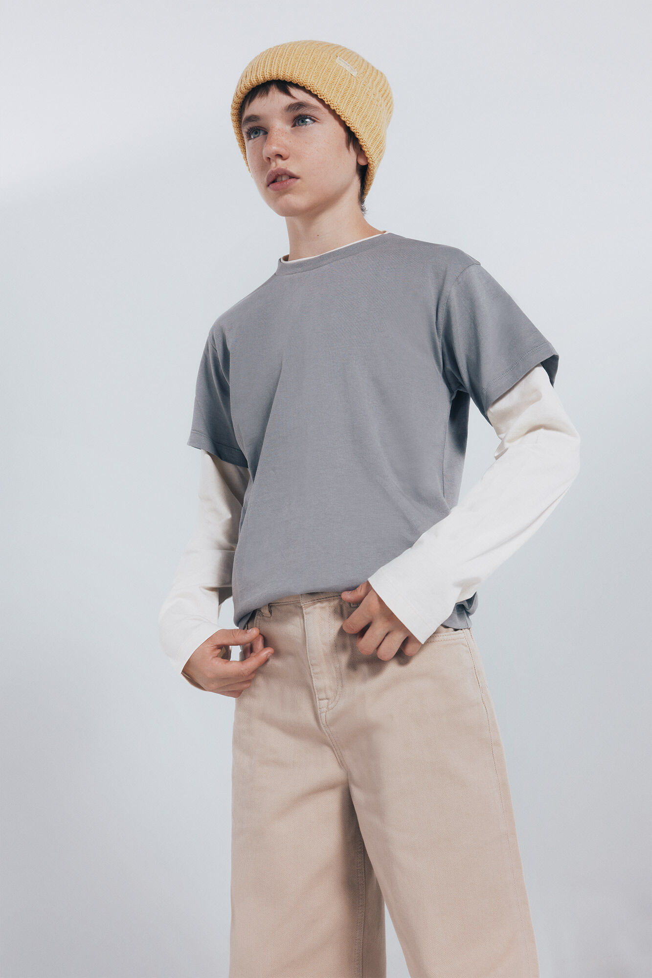 Springfield Kids Pantal&oacute;n 5 bolsilos ancho ni&ntilde;o beige