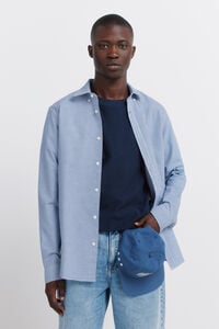 Springfield Camisa oxford vichy sin arrugas