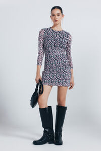 Springfield Vestido corto tubo estampado