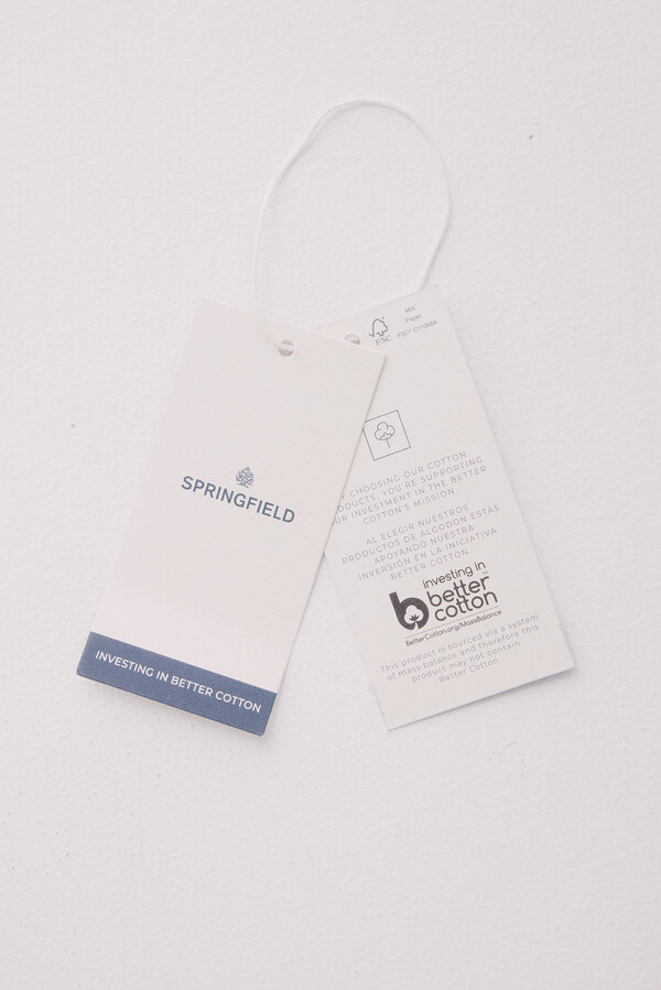 Springfield Bermuda fluida relaxed fit azul indigo