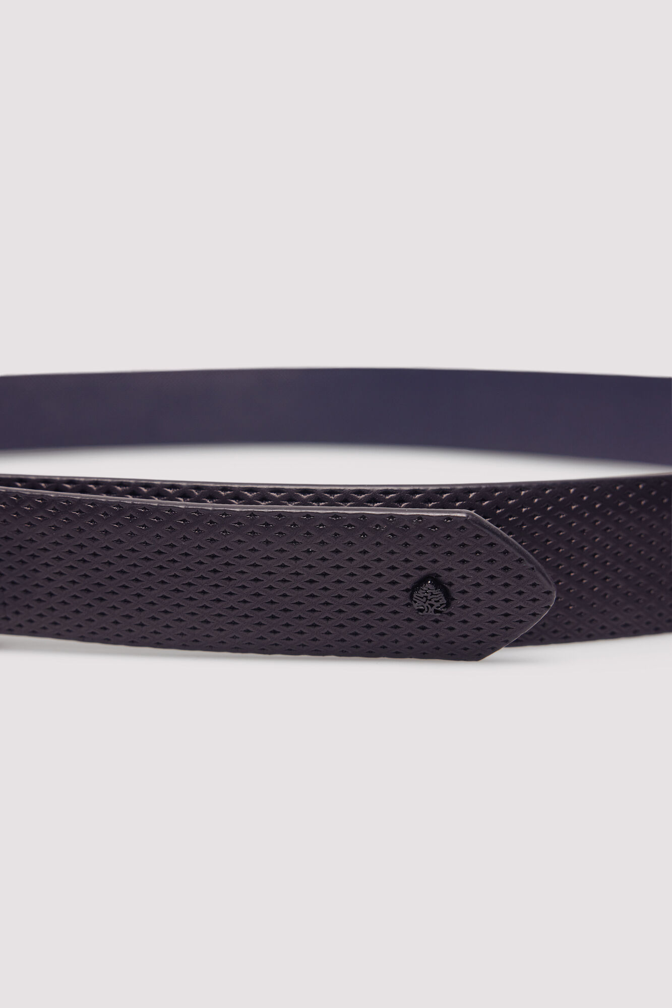 Springfield Cintur&oacute;n efecto piel b&aacute;sico negro