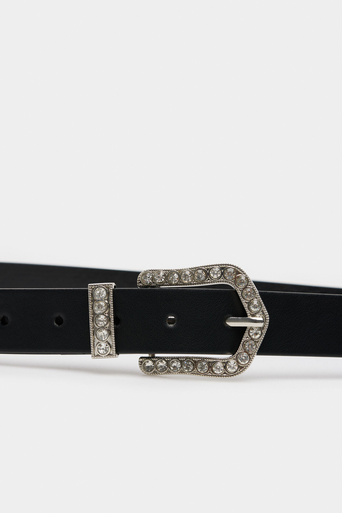 Springfield Cintur&oacute;n hebilla brillos negro