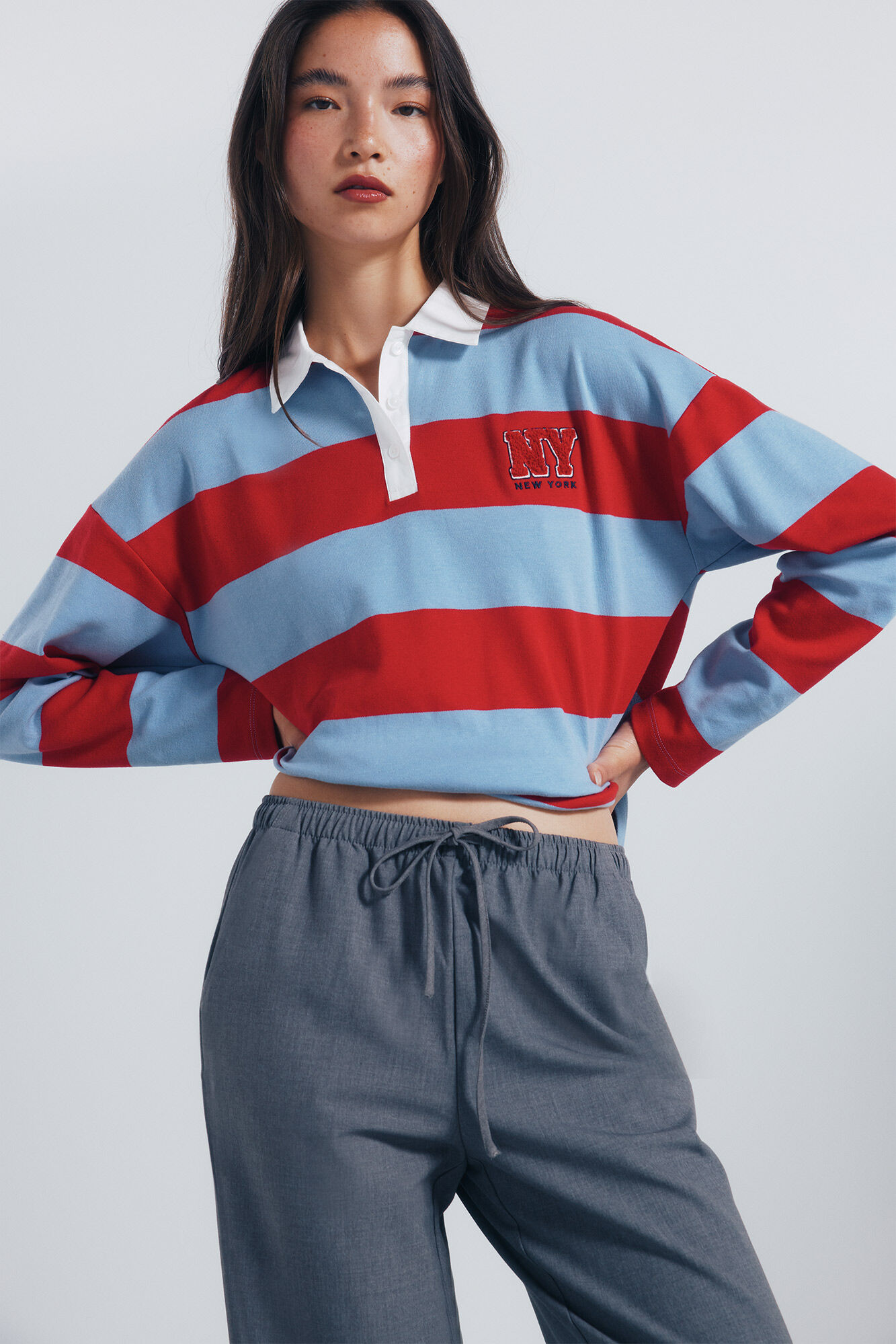 Springfield Pantal&oacute;n jogger ancho gris