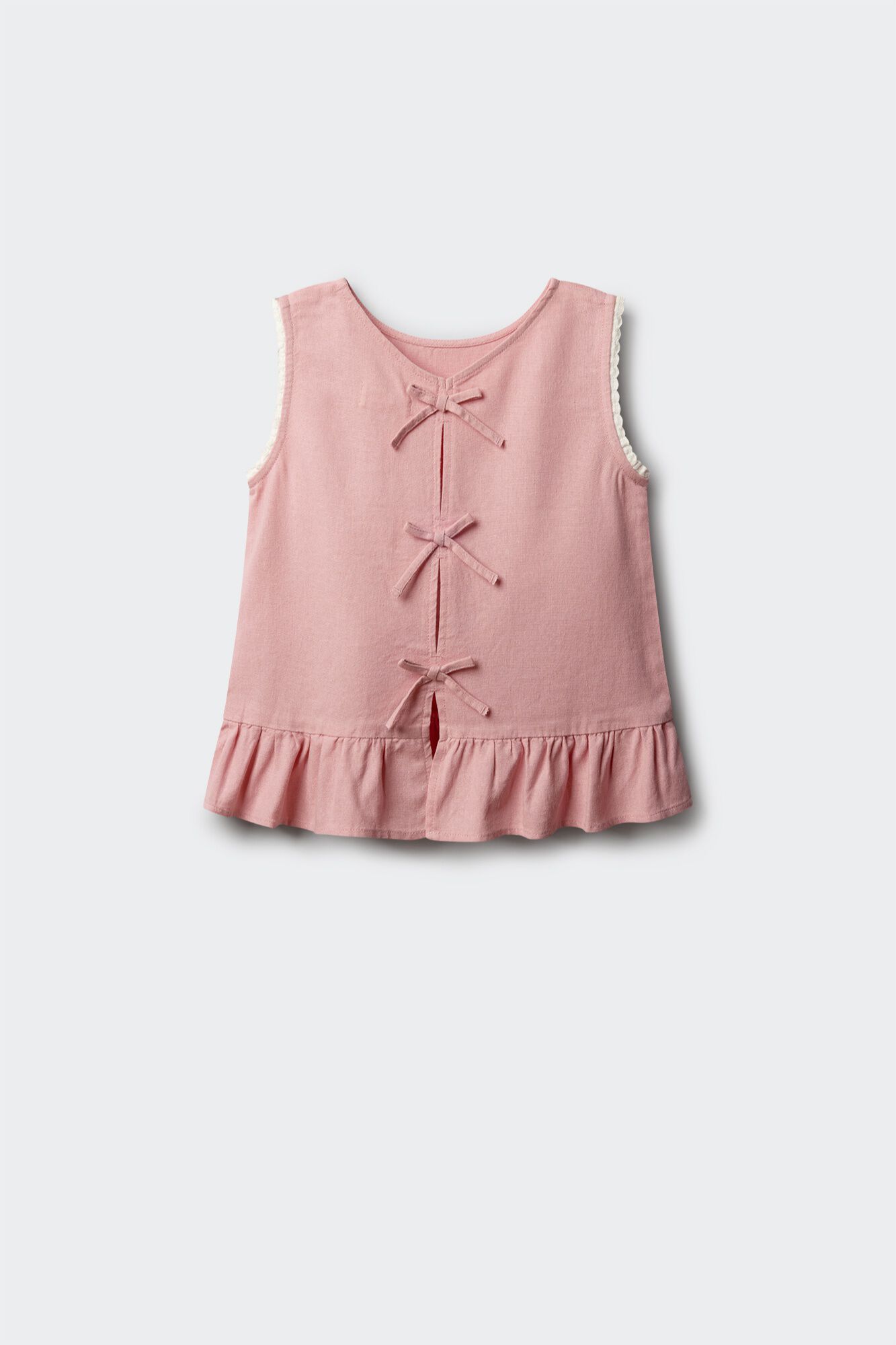 Springfield Kids Top de lino con lazos para ni&ntilde;a