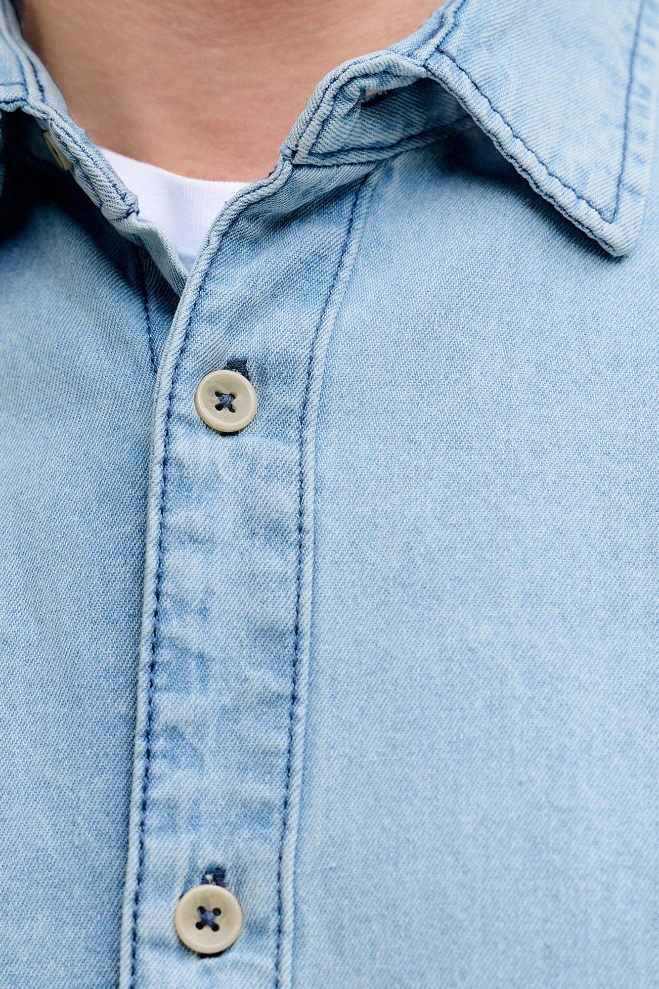 Jack & Jones Camisa de mezclilla azul tinta