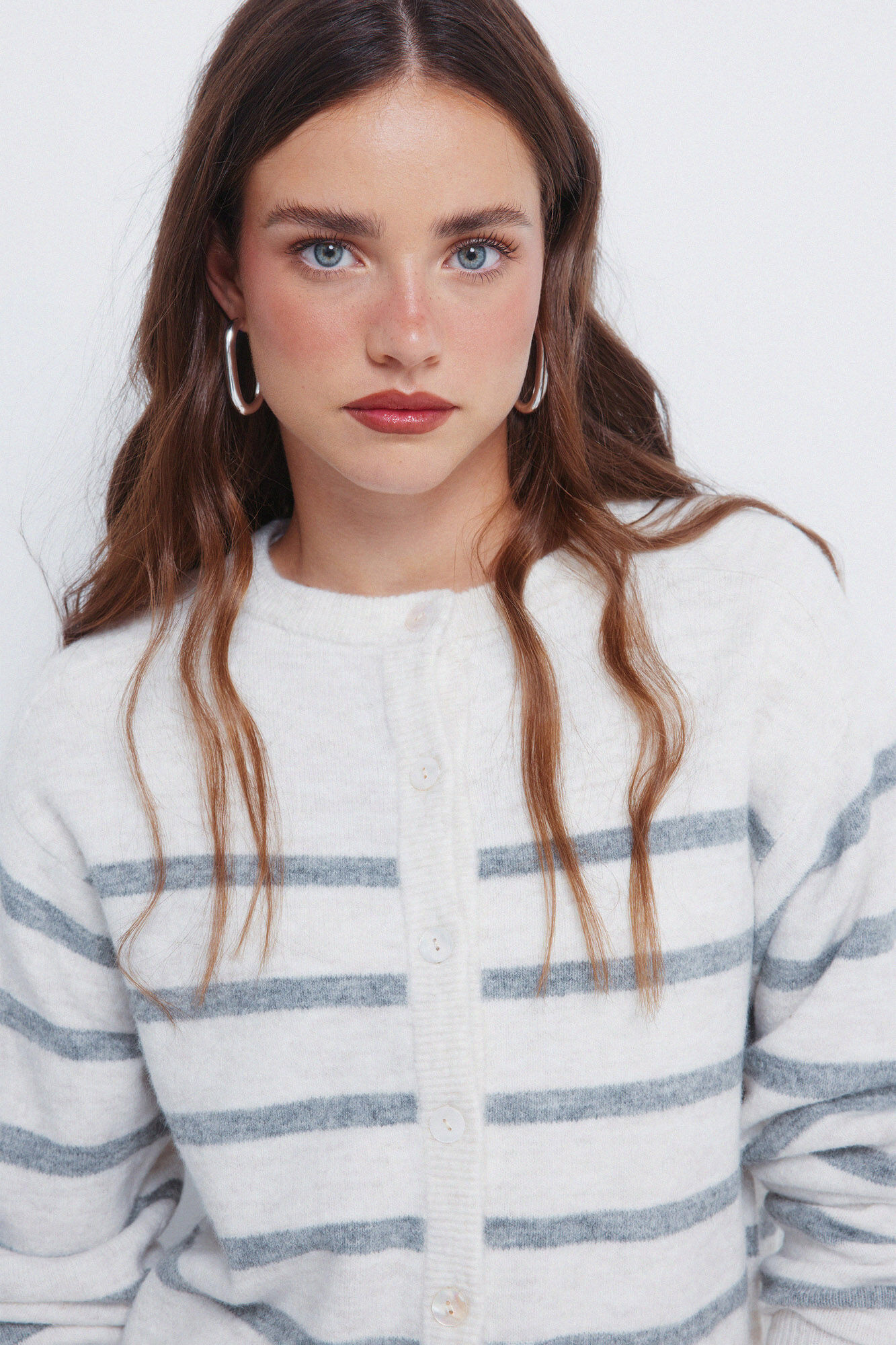 Springfield C&aacute;rdigan botones cuello redondo beige