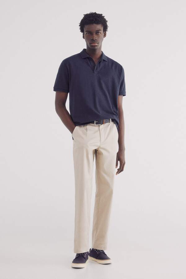 Springfield Polo estructura regular fit azul