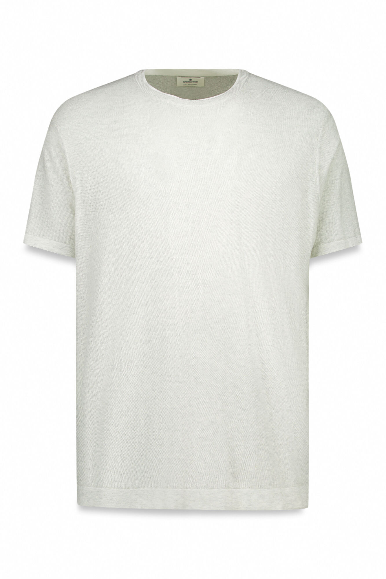 Springfield Jersey manga corta estructura gris