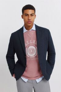 Springfield Blazer de lino y algod&oacute;n