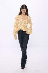 Springfield Blusa estampado étnico amarillo