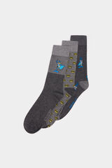 Springfield Pack 3 calcetines Bugs Bunny gris