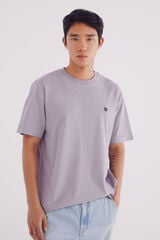 Springfield Playera básica cuello redondo morado/lila