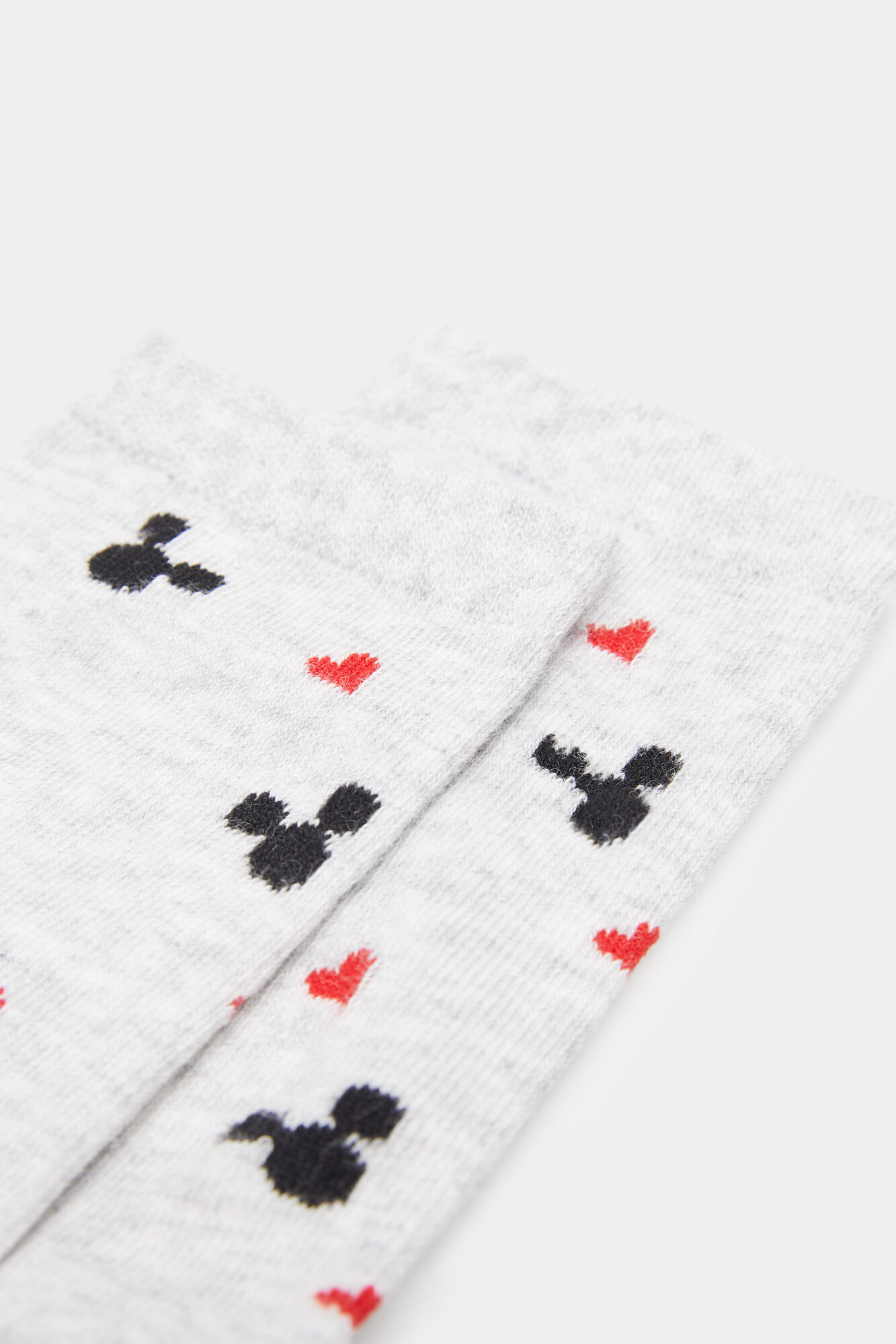 Springfield Calcet&iacute;n Cabezas Mickey gris