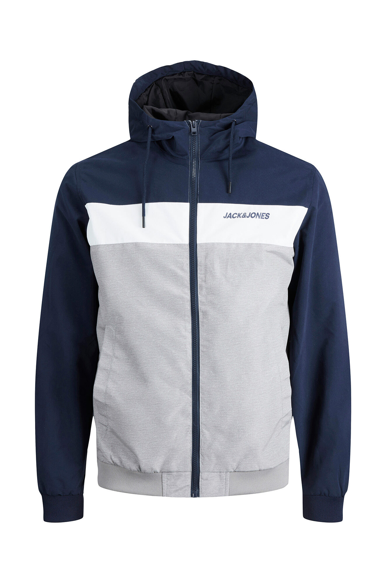 Jack & Jones Chamarra ligera capucha marino