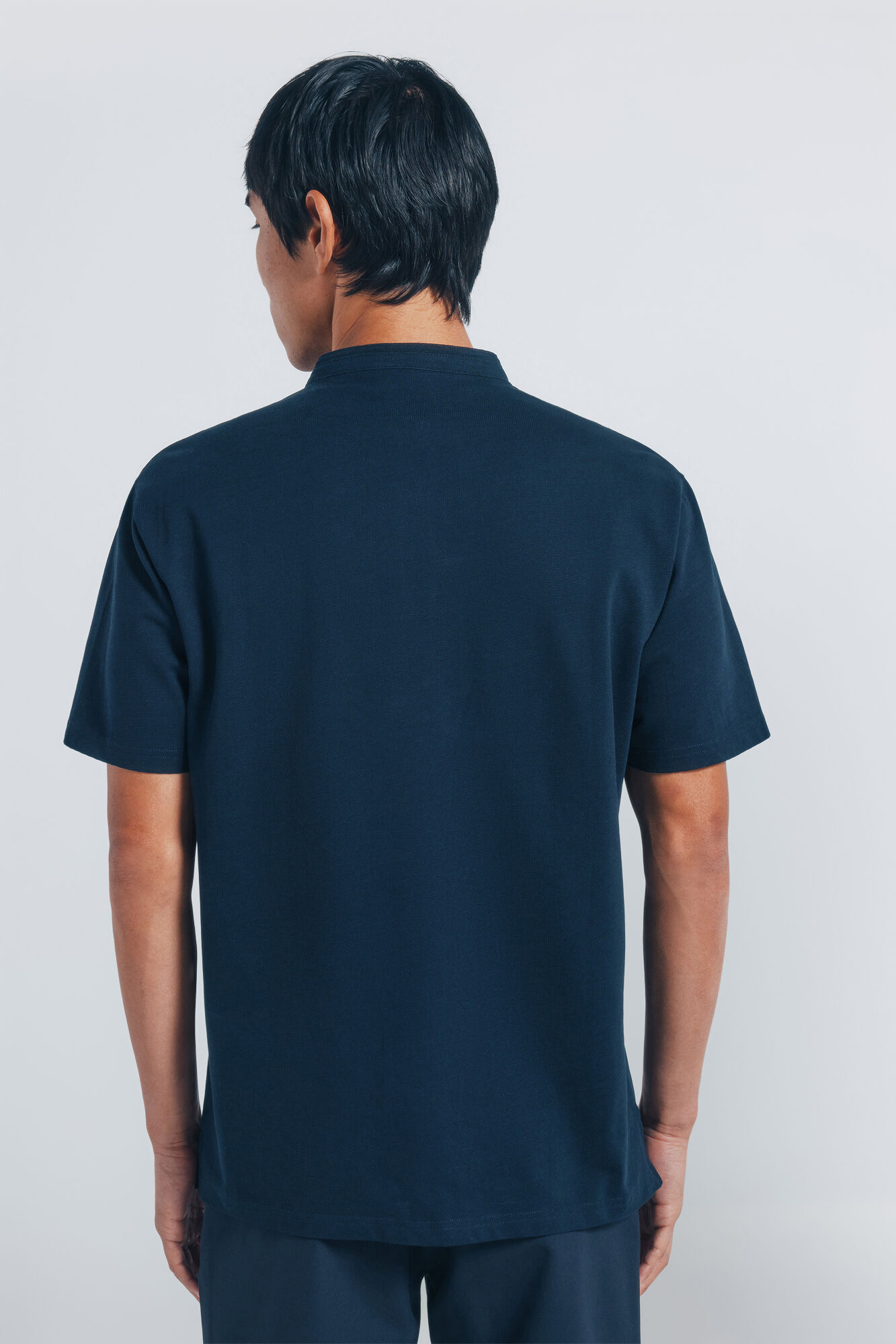 Springfield Cuello mao piqu&eacute; regular fit con polo mao azul