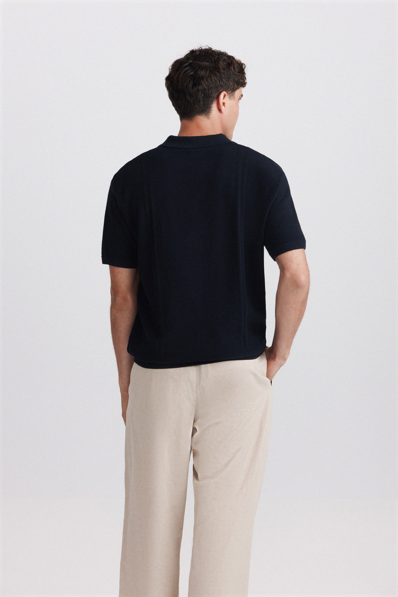 Springfield Polo b&aacute;sico de estructura marino