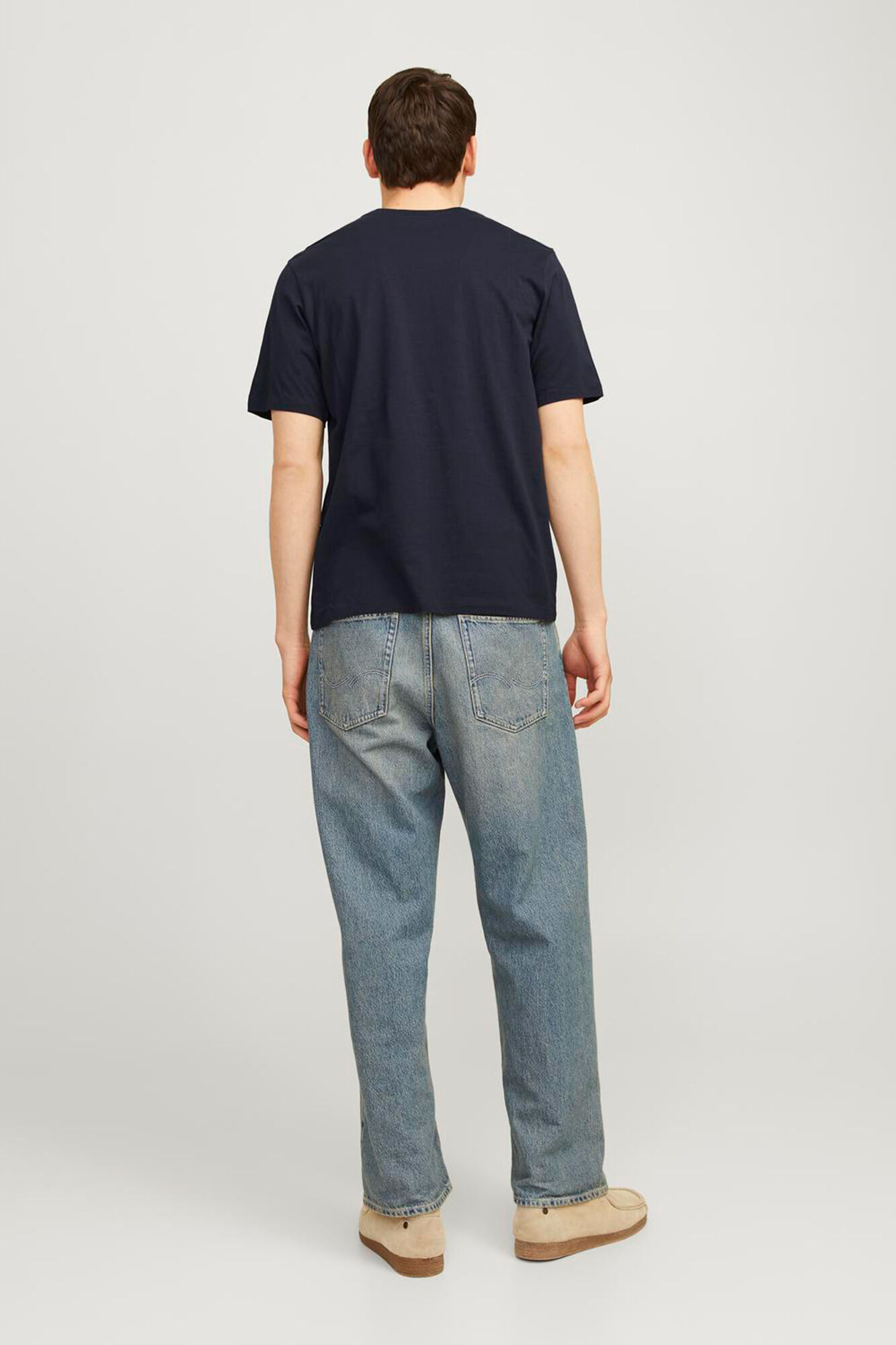 Jack & Jones Playera est&aacute;ndar fit marino