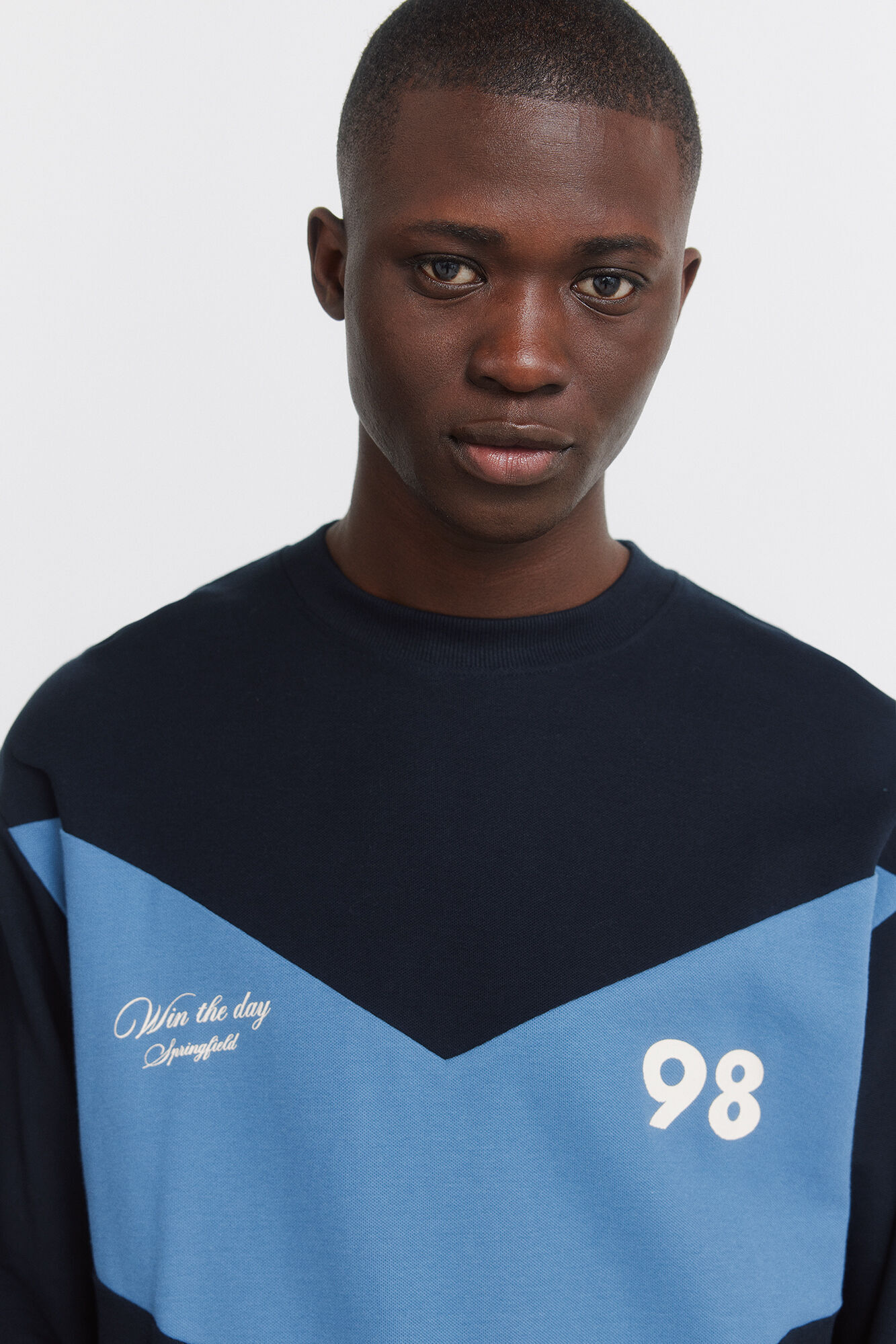 Springfield Playera manga larga de pique corte