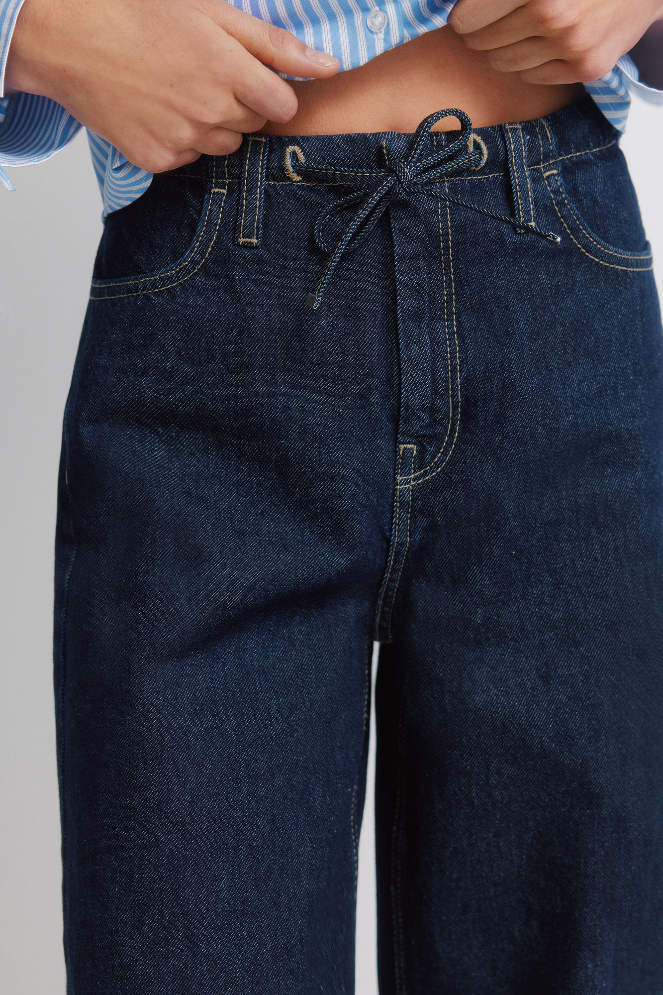 Springfield Pantal&oacute;n jogger ancho azul