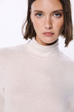 Springfield Playera cuello vuelto beige