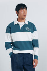 Springfield Polo rugby manga larga azul