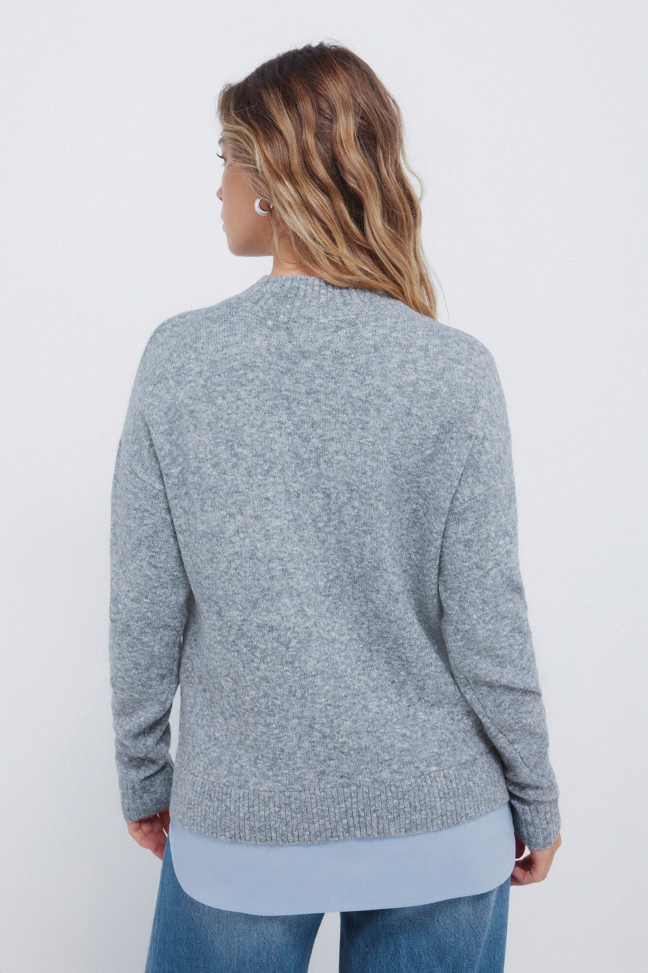 Springfield Jersey combinado de cuello Perkins estampado