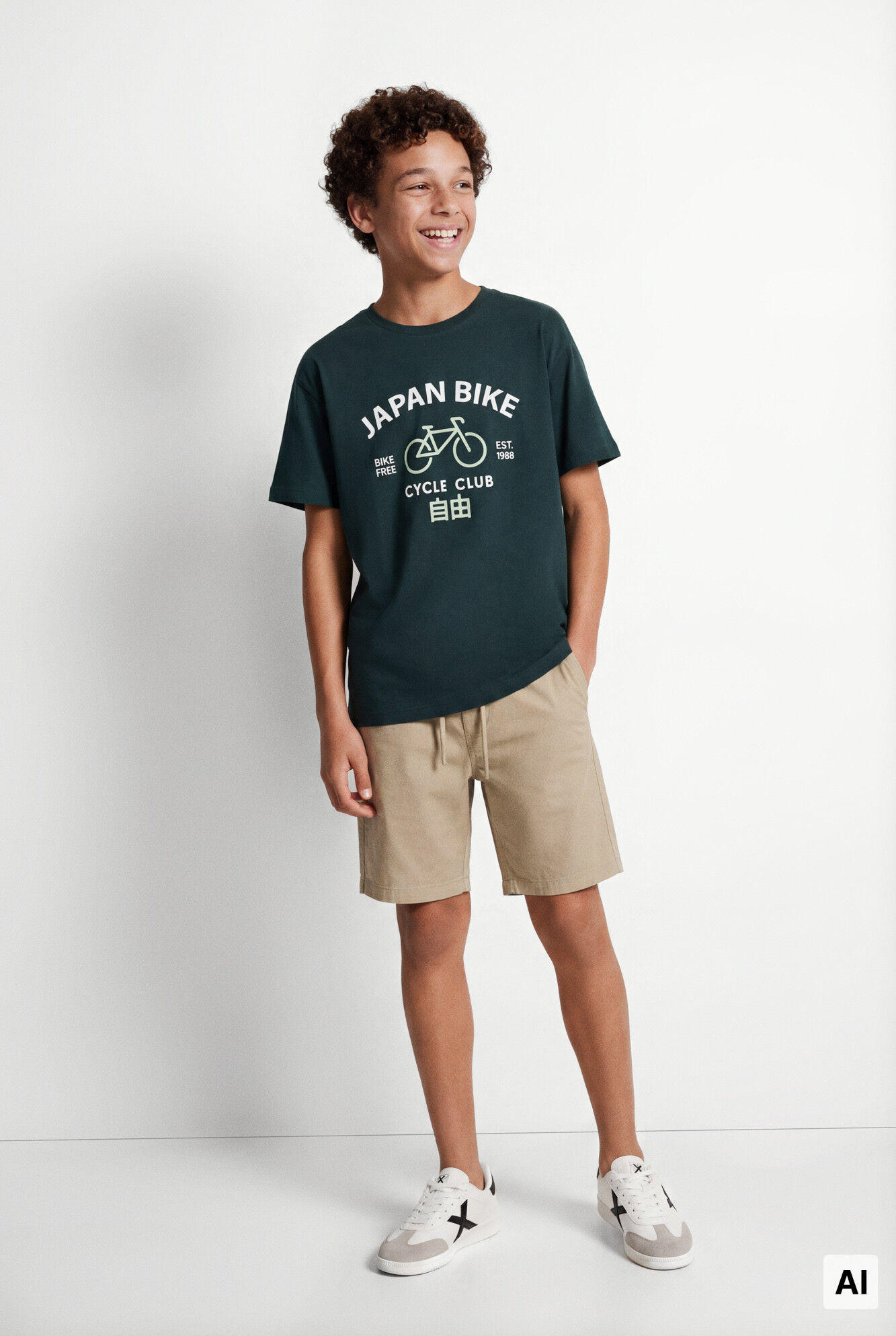 Springfield Kids Playera manga corta "Japan Bike" ni&ntilde;o
