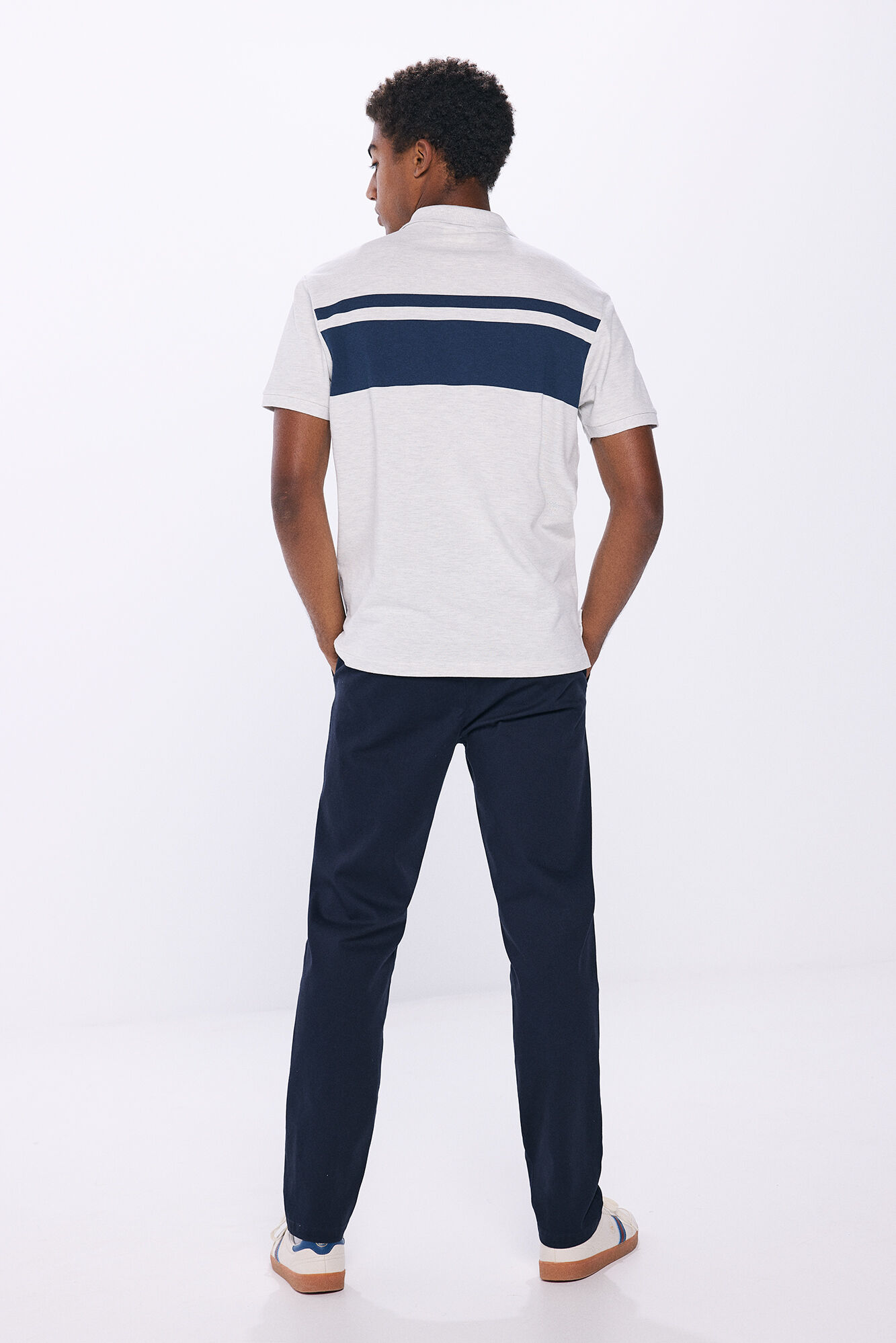 Springfield Pantal&oacute;n chino vestir comfort slim fit azul