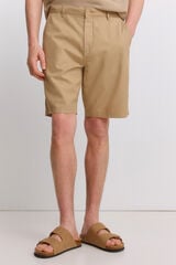Springfield Bermudas t&eacute;cnicas wide & relaxed fit beige
