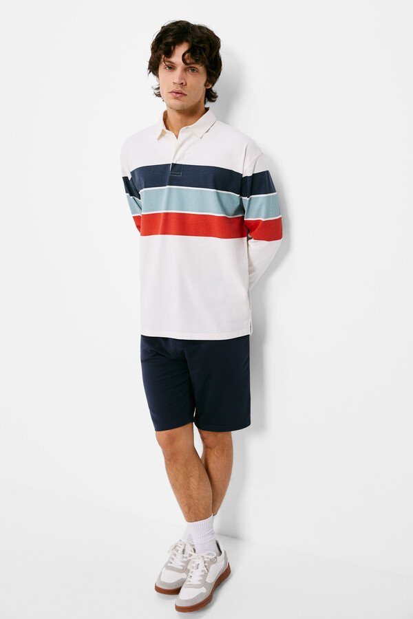 Springfield Rugby Polo Polo manga larga rugby raya | Polos de hombre | Springfield-MX