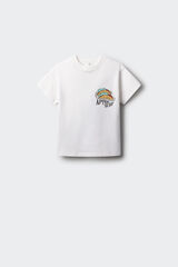 Springfield Camiseta tacos niño marfil