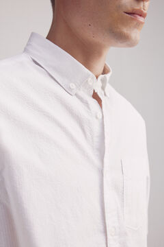 Springfield Camisa seersucker natural