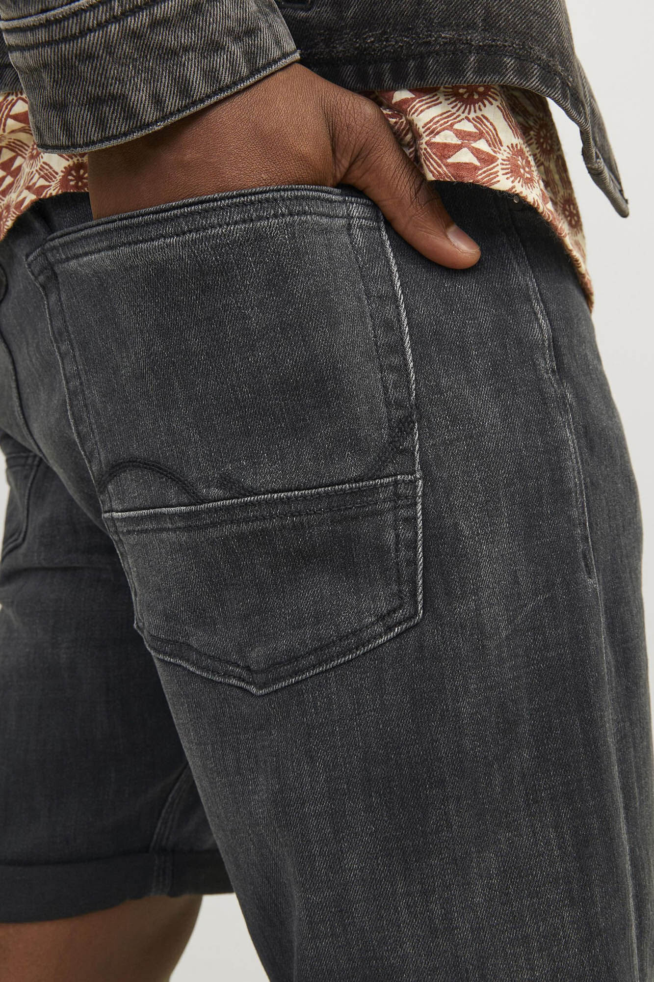 Jack & Jones Shorts de jean relaxed fit negro