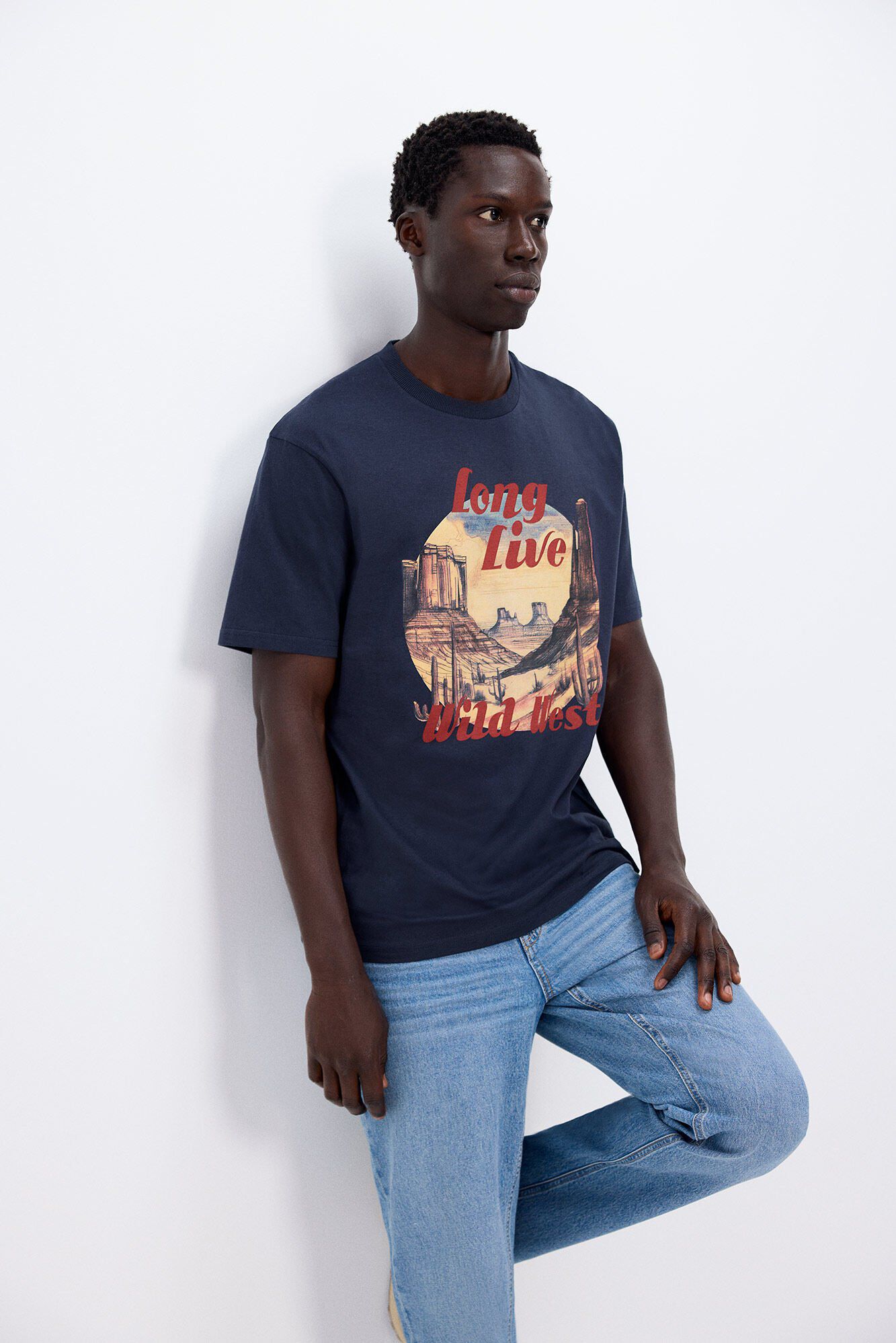 Springfield Playera wild west azul