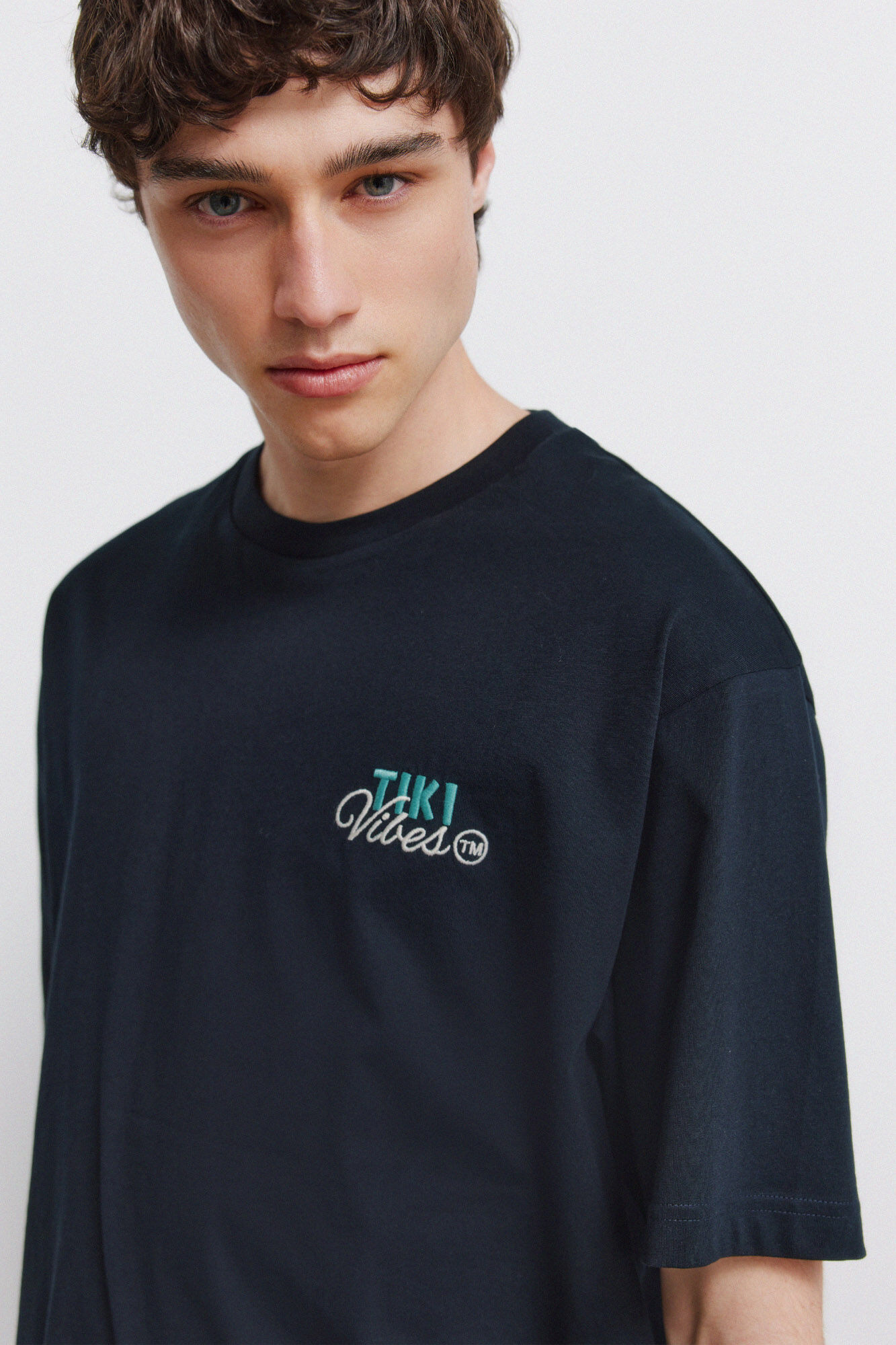 Springfield Playera tiki vibes azul