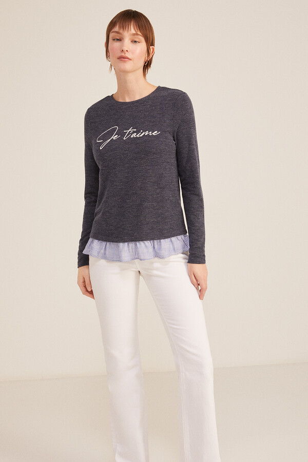 Springfield Playera "Je t´aime" marino