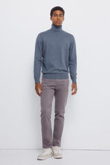 Springfield Pantalón slim fit de 5 bolsillo gris