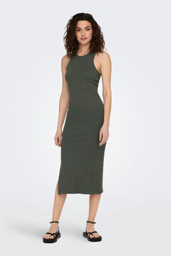 Springfield Vestido midi ajustado gris