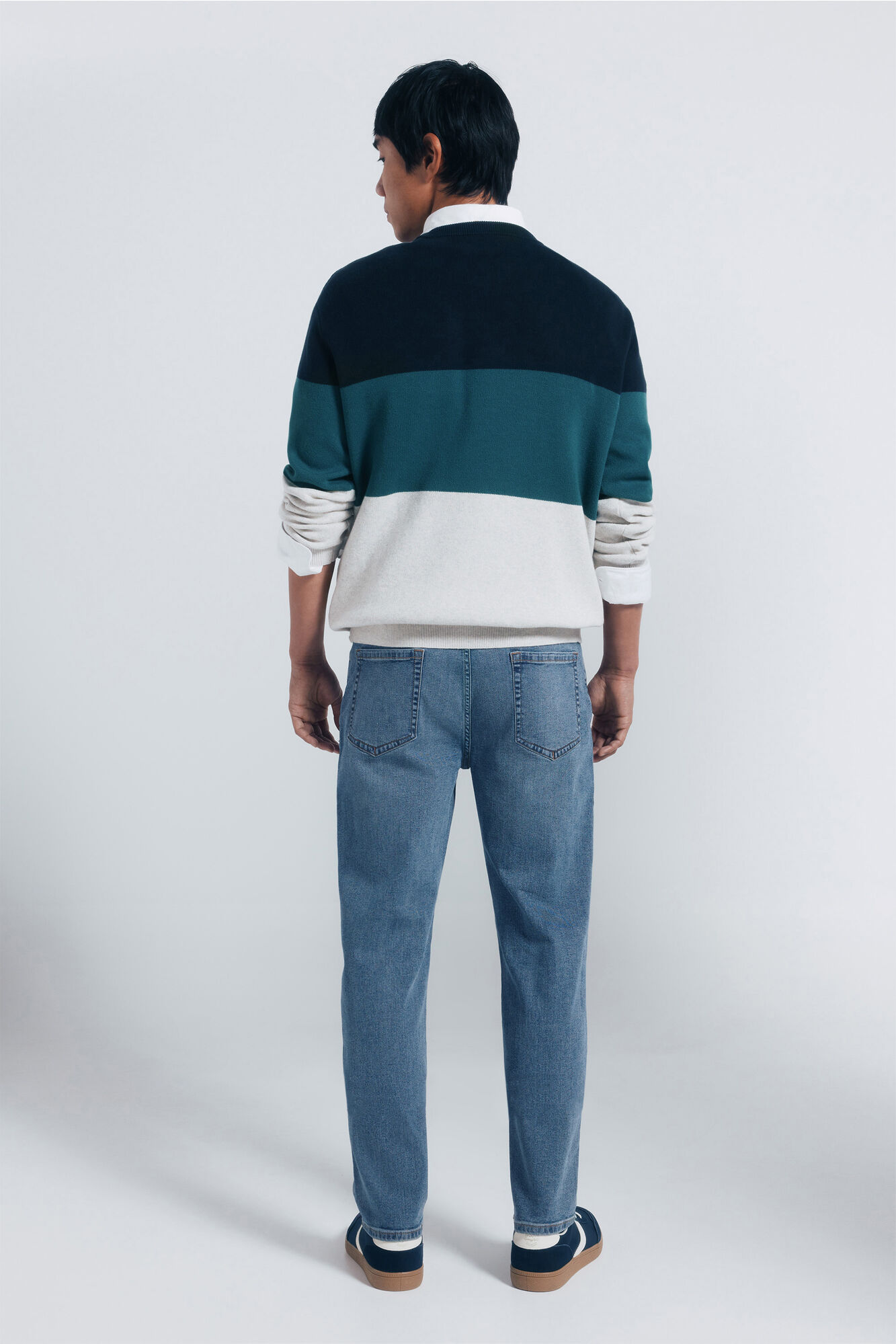 Springfield Jeans sobretintados slim fit turquesa