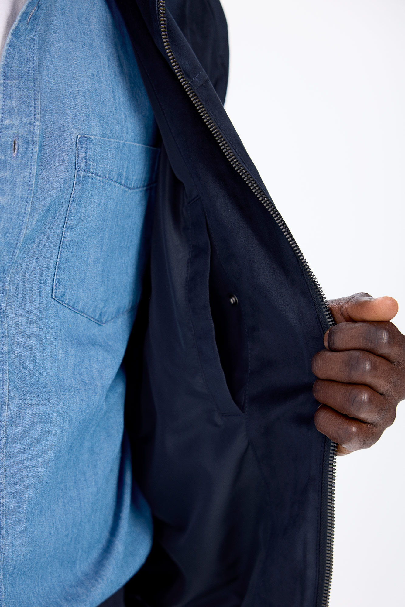 Springfield Chamarra efecto ante marino