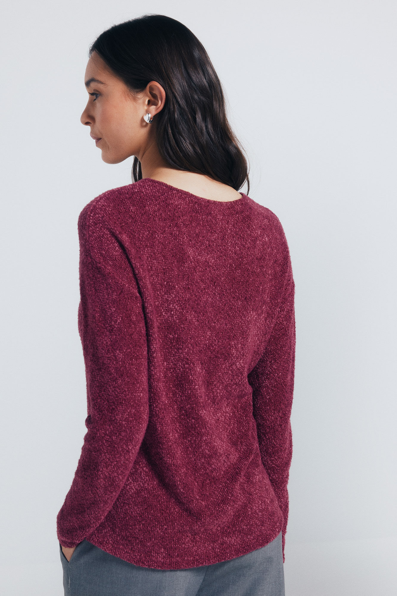 Springfield Jersey chenilla lisa p&uacute;rpura