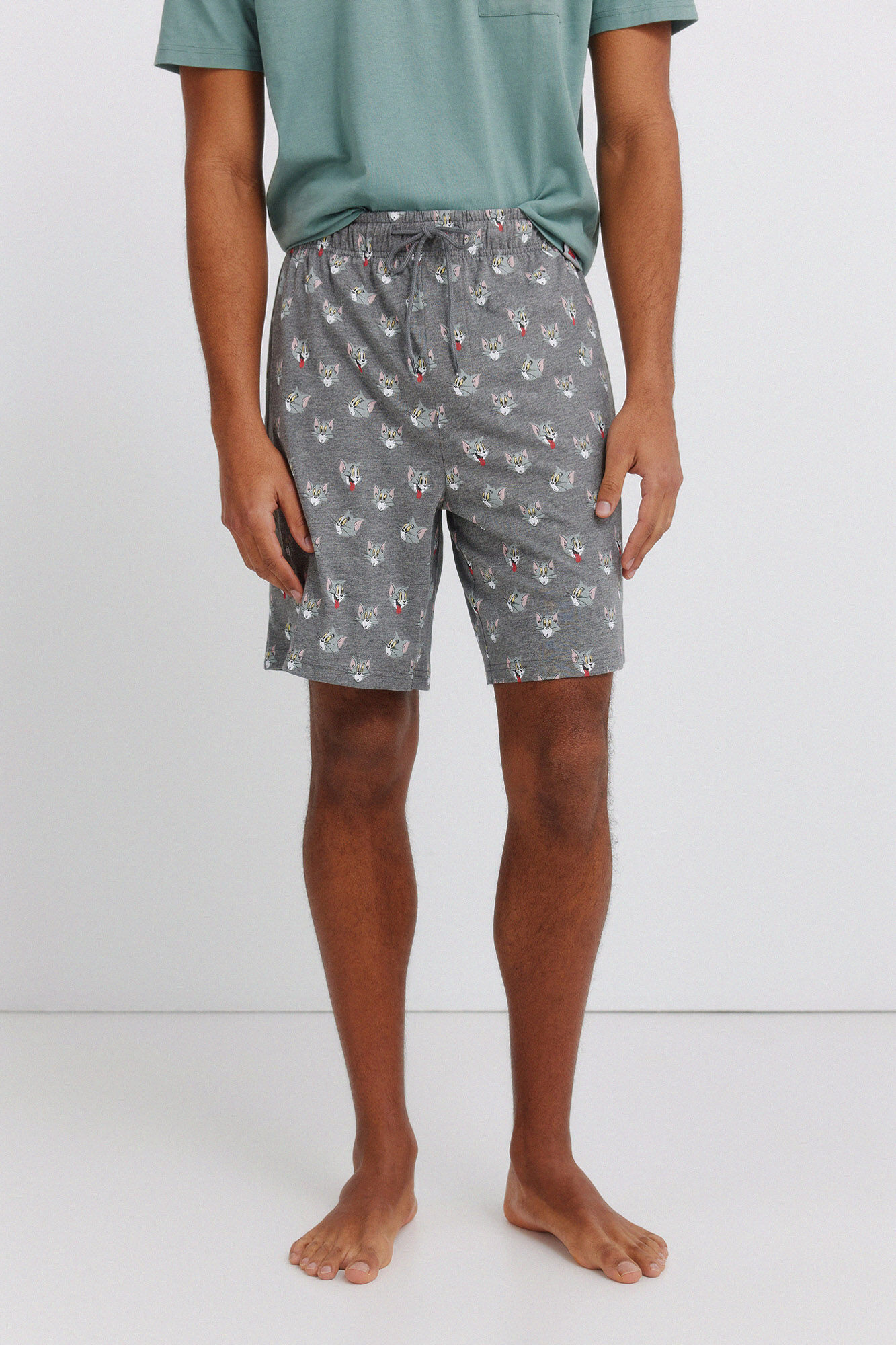 Springfield Pijama corta Tom & Jerry verde