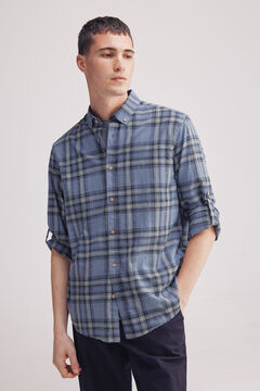 Springfield Camisa algodón slum cuadros azul