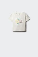 Springfield Kids Playera "Love" ni&ntilde;a marfil