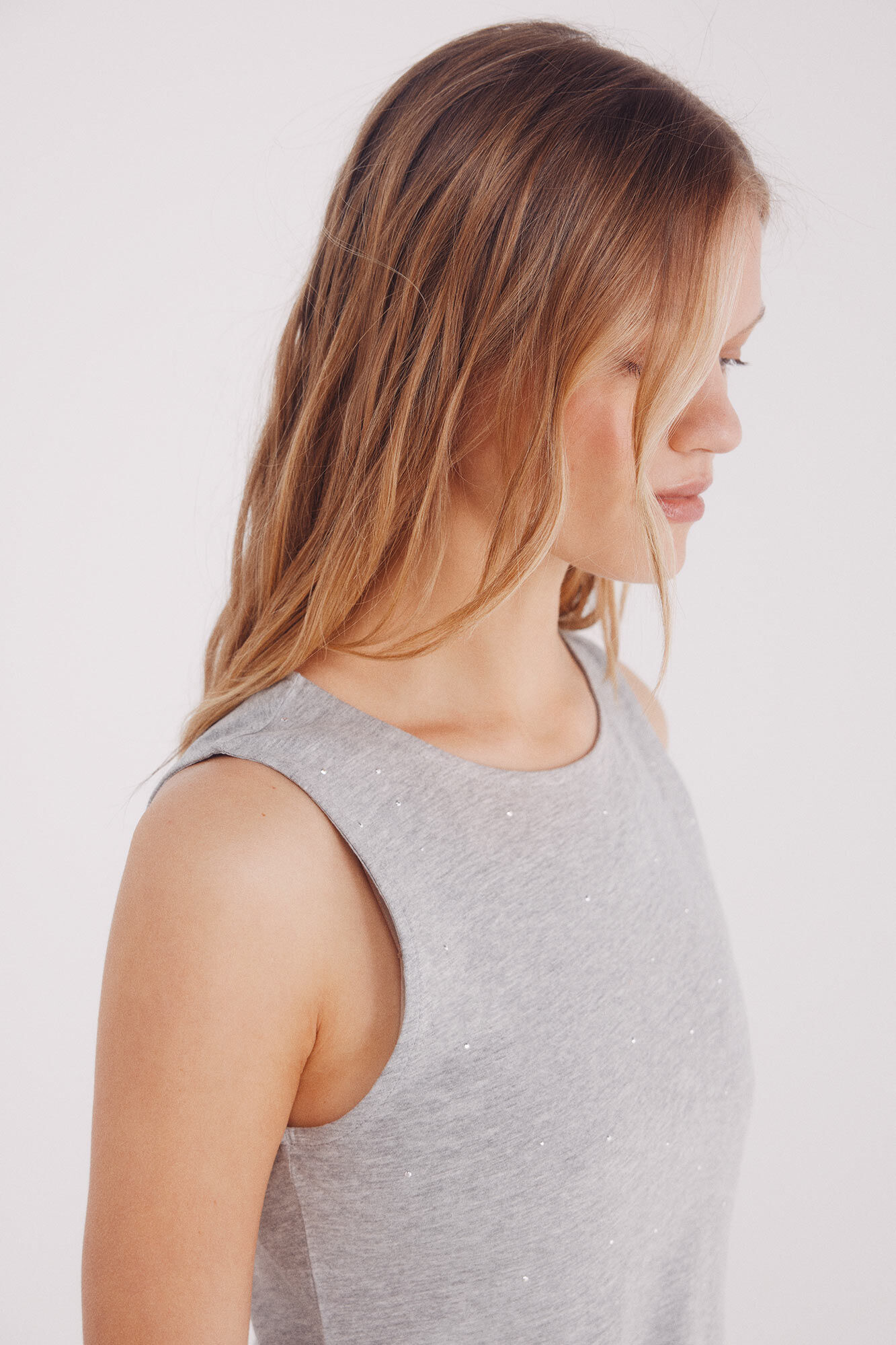 Springfield Playera tachuelas cristal