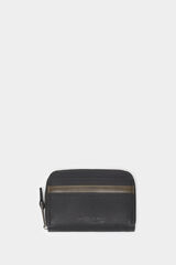 Springfield Cartera efecto piel bicolor negro