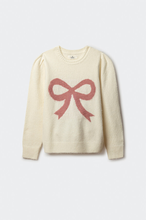 Springfield Kids Suéter lazo niña beige