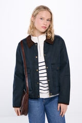 Springfield Parka corta encerada marino